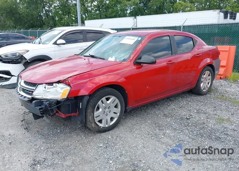 2013 Dodge Avenger Se from USA, damaged, VIN 1C3CDZAB0DN531170